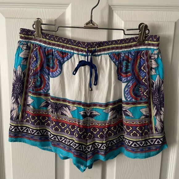 Women’s Peachpuff Tapestry / Bohemian Lined Shorts Size Large - Picture 1 of 5
